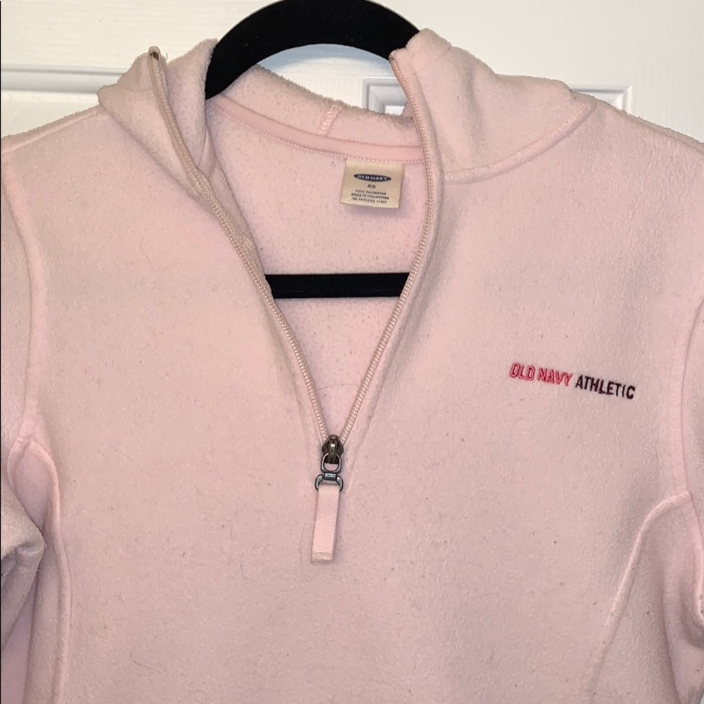 Baby pink fleece hoodie
